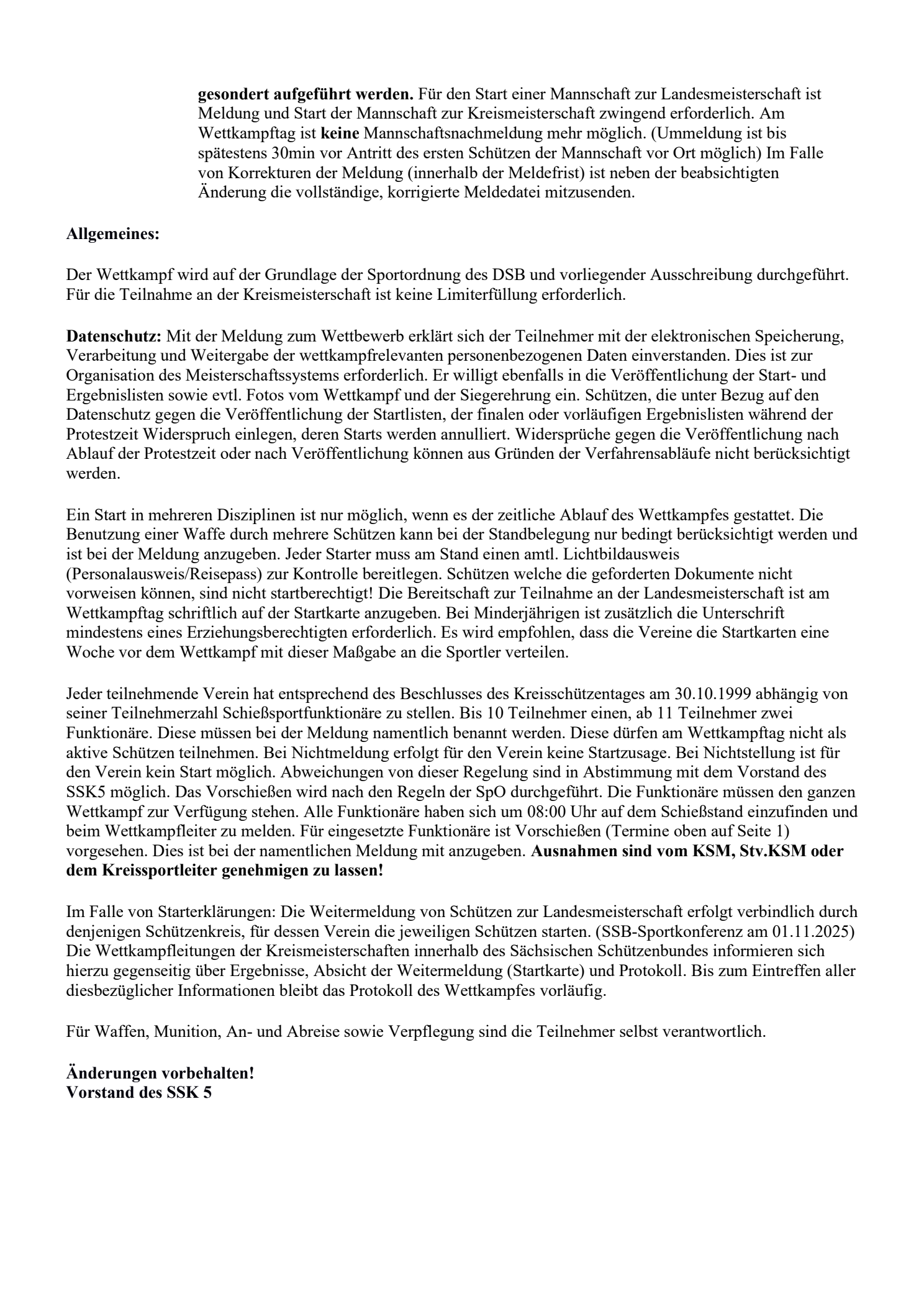 Kreismeisterschaften DLW