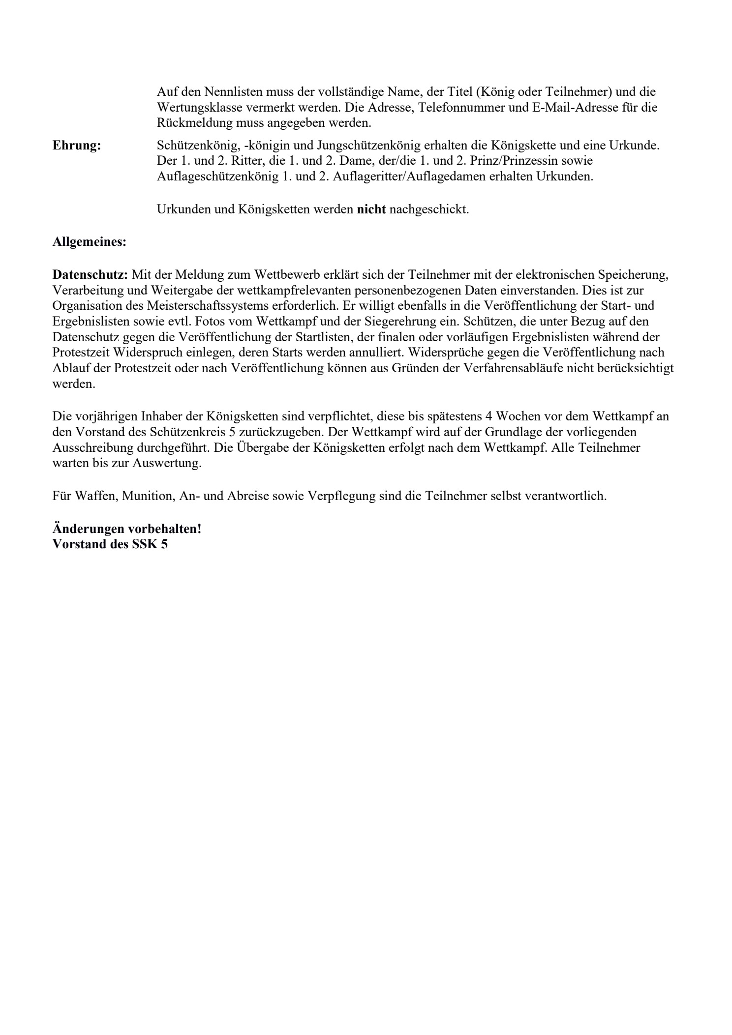 Kreiskönigsschießen