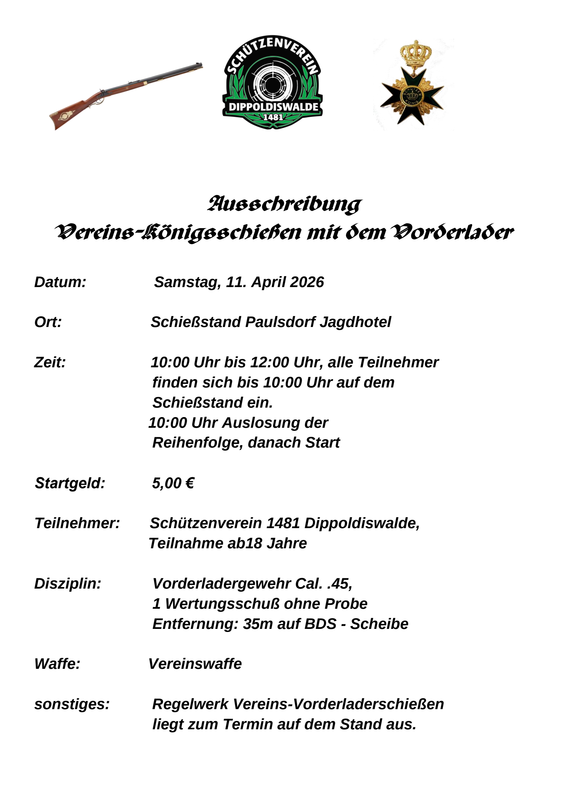 Vereinskönigsschießen