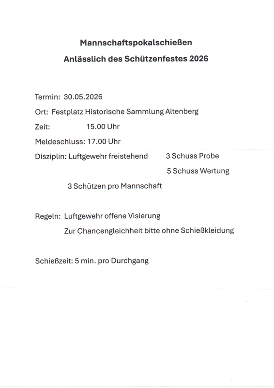 Schützenfest Altenberg