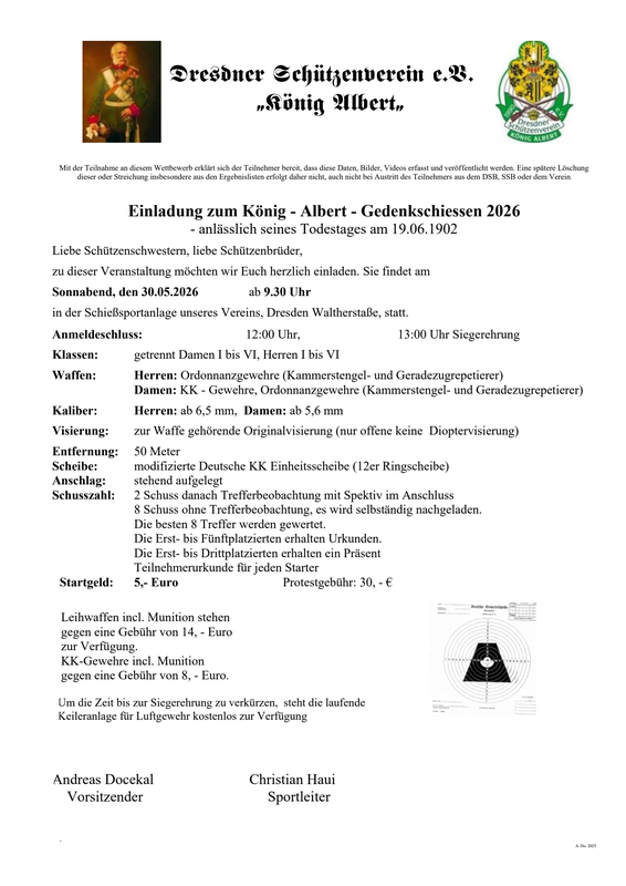 König Albert Gedenkschießen
