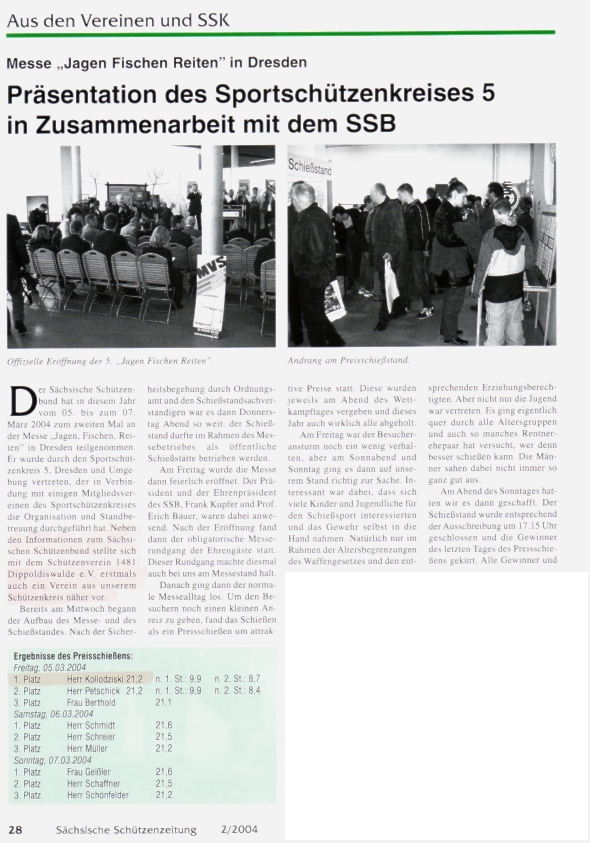 Messe Jagen Fischen Reiten